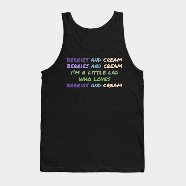 Berries and Cream For a Little Lad Tank Top by BobaPenguin